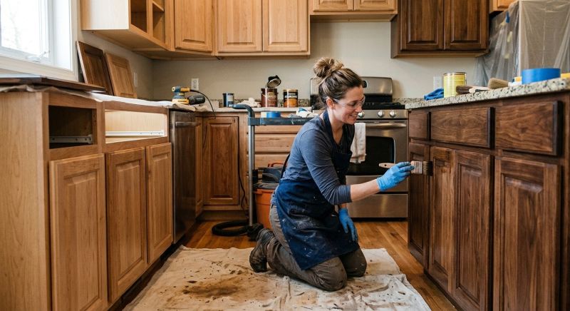 Kitchen Cabinet Refinishing in Carmel, IN