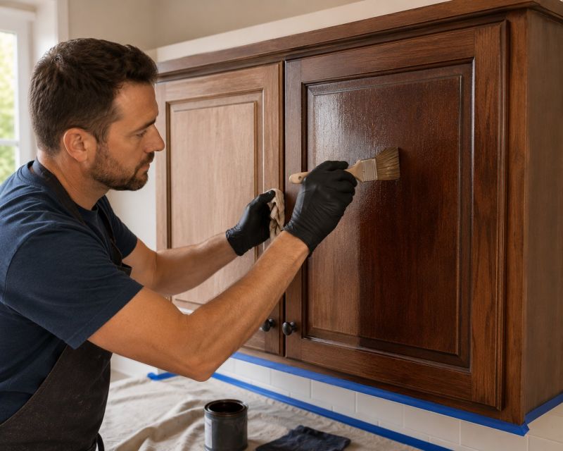 Kitchen Cupboard Refinishing in Dayton, OH